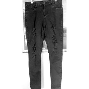 SWS Denim Co. Cali High Rise Skinny Ripped Jeans
